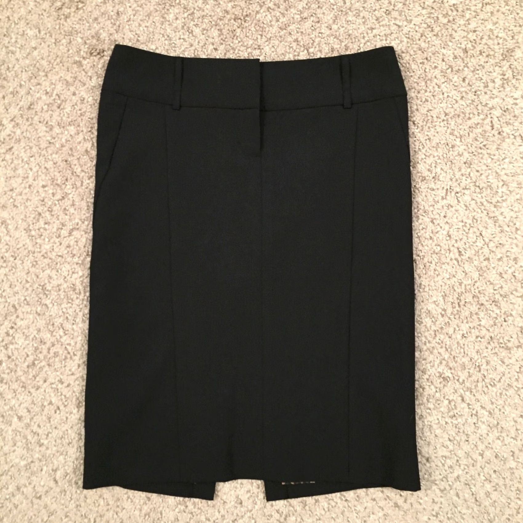 Express Express Skirt Slim Black Knee Length Lined Pencil Size 0 Women Size 25" / US 0 / IT 36 - 2 Thumbnail