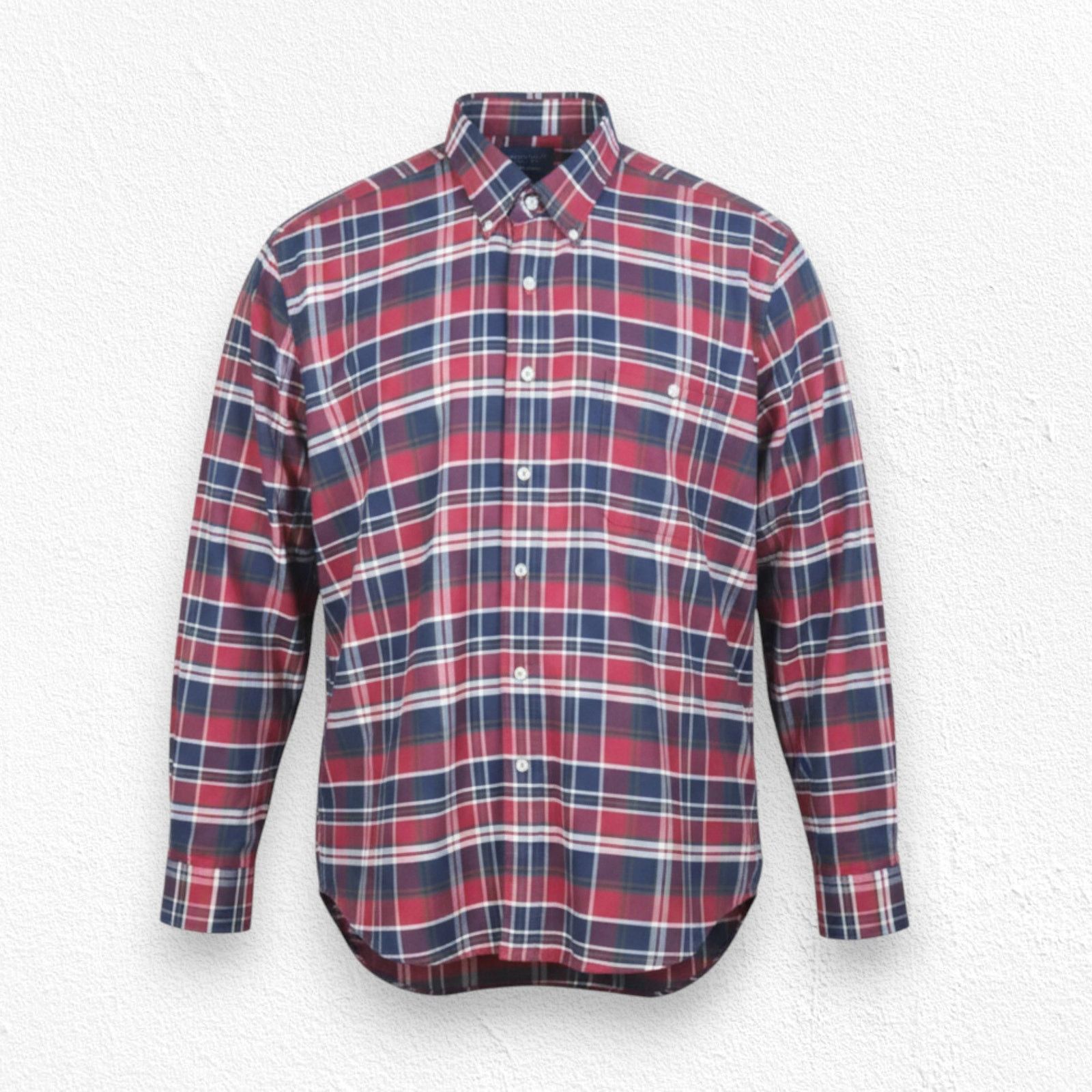 Towncraft Vintage Red Plaid Classic Button Down Shirt Size XL Size US XL / EU 56 / 4 - 1 Thumbnail