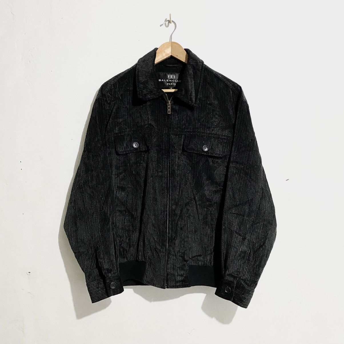 Balenciaga 90s BALENCIAGA CORDUROY FULL-ZIP JACKET Size US L / EU 52-54 / 3 - 2 Thumbnail