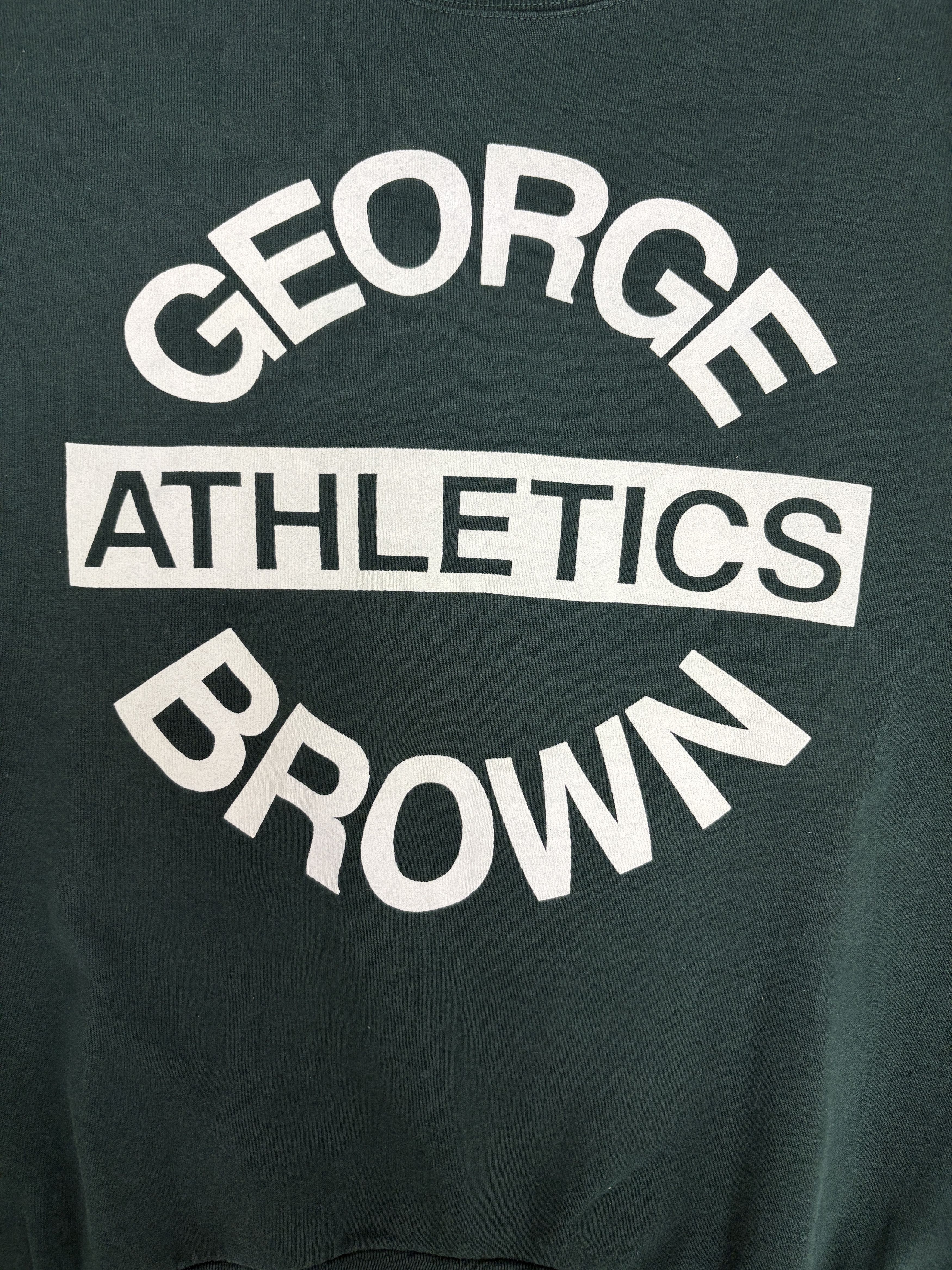 Vintage George Brown Huskies Athletics Vintage Green Crewneck Size US XL / EU 56 / 4 - 2 Thumbnail