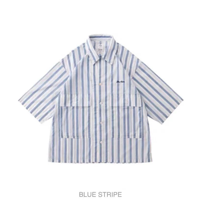 Visvim Visvim 20SS CORNET S/S Blue Stripe Shirt Size US S / EU 44-46 / 1 - 1 Thumbnail