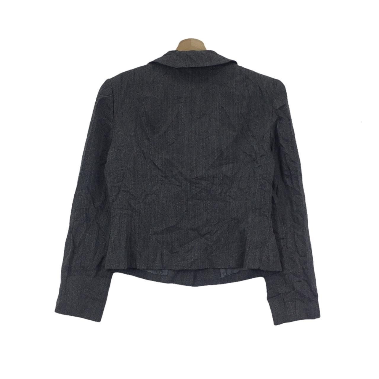 Vintage Vtg MADEMOISELLE COPAN PARIS Grey Jacket Blouse Size XS / US 0-2 / IT 36-38 - 4 Thumbnail