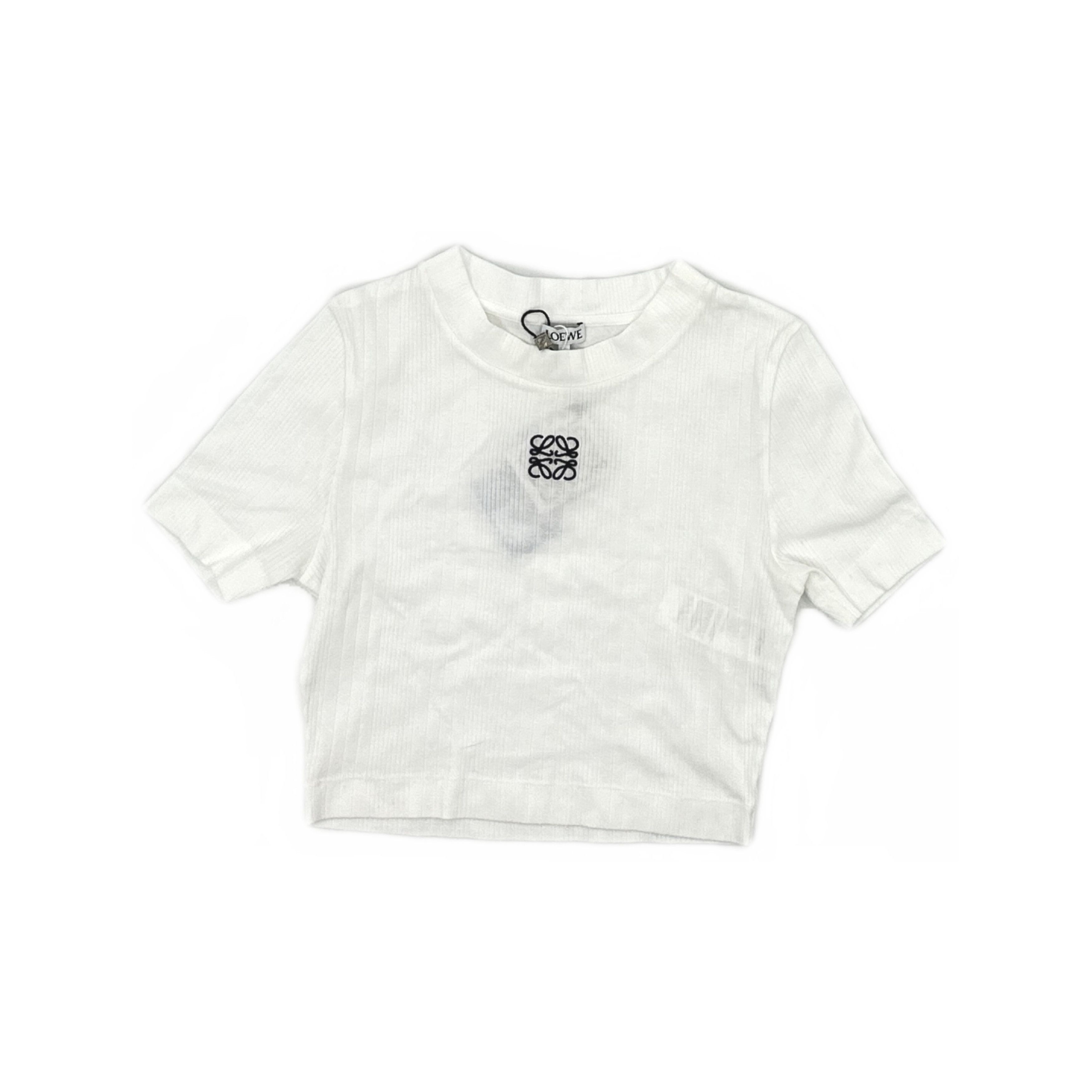 Loewe Loewe Anagram Ribbed Crop Top Size S Size S / US 4 / IT 40 - 1 Thumbnail