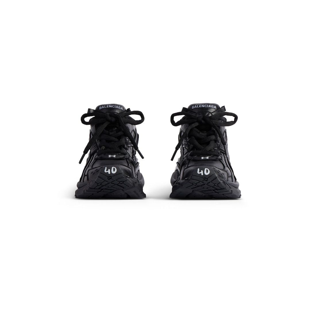 Balenciaga × Under Armour o1w1db10625 Under Armour® Runner Ripstop Sneakers in Black Size US 7 / EU 40 - 5 Thumbnail