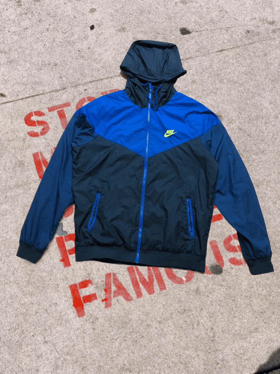 Nike Nike Navy/Blue/Black Windbreaker Jacket STREETWEAR Size US M / EU 48-50 / 2 - 1 Thumbnail