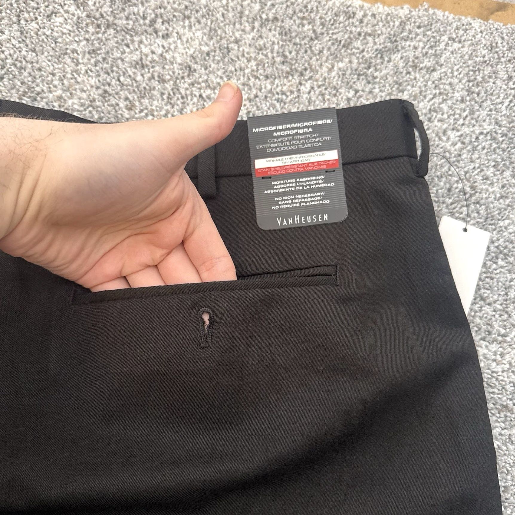 Van Heusen Van Heusen Pants 38 Microfiber Comfort Stretch Business Casual Minimalist Size US 38 / EU 54 - 6 Thumbnail