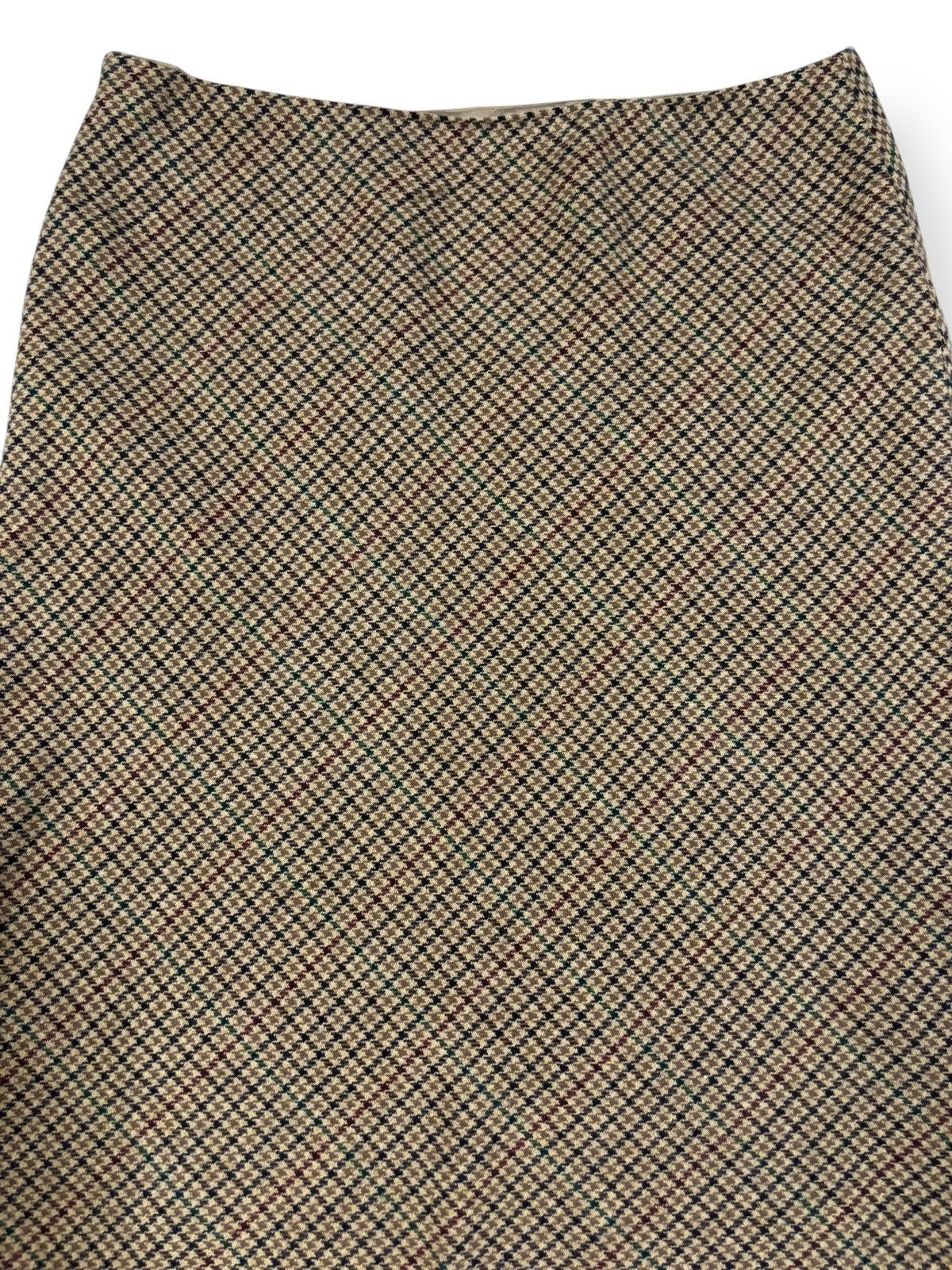 Ralph Lauren Vintage Ralph Lauren Houndstooth Pattern Wool Midi Skirt Size 30" / US 8 / IT 44 - 6 Thumbnail
