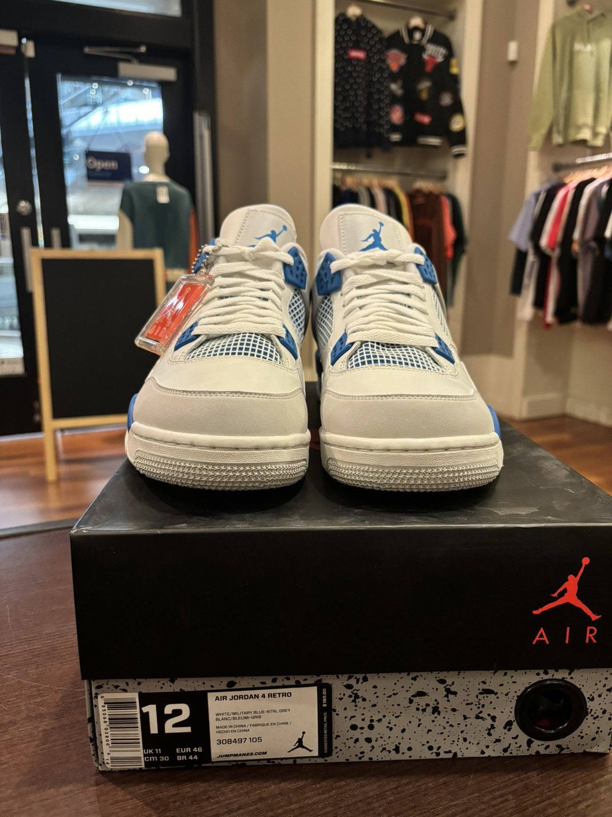 Jordan Brand Jordan 4 Retro ‘Military Blue’ Size US 12 / EU 45 - 5 Thumbnail