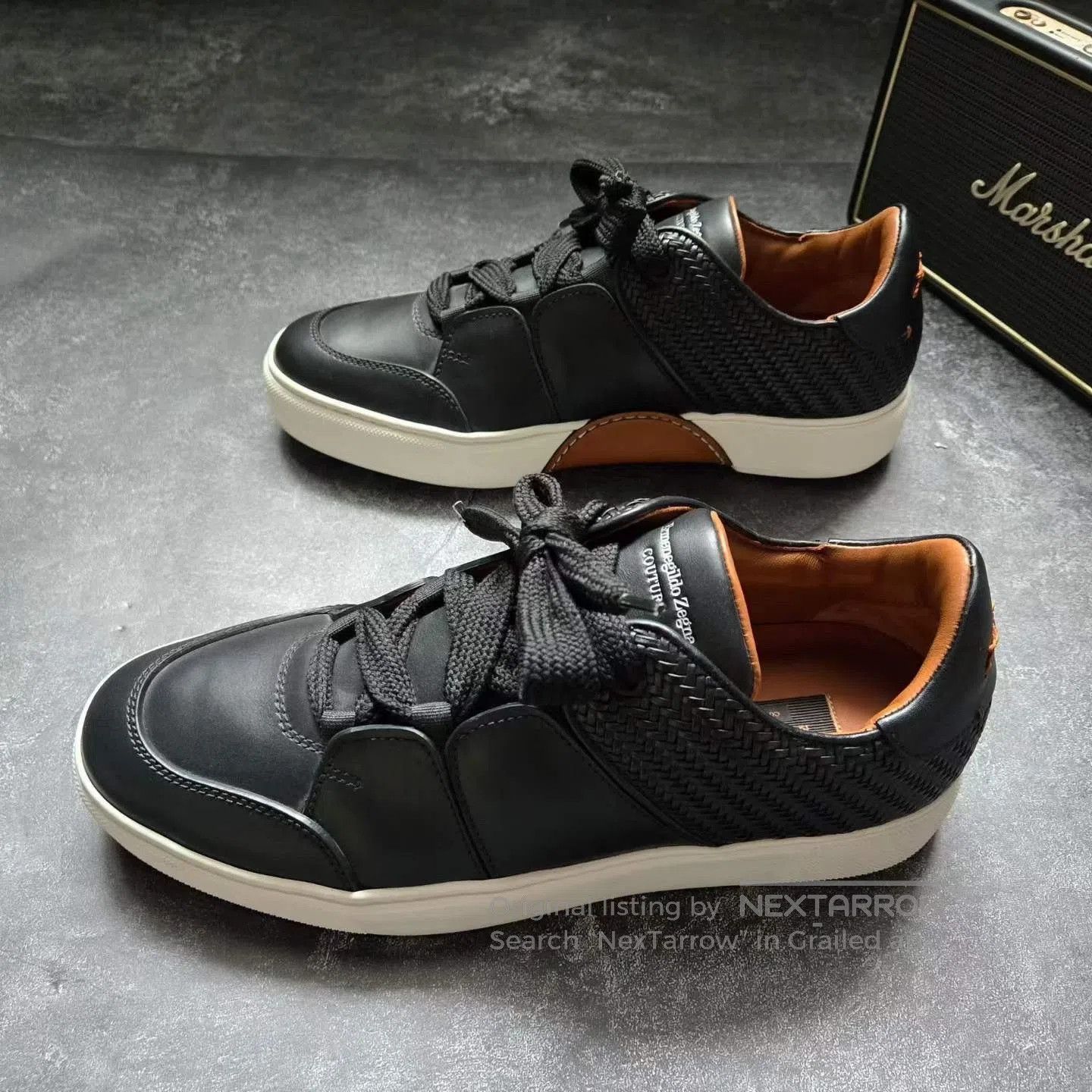 Ermenegildo Zegna ZEGNA XXX Black White Sneakers. Size US 8.5 / EU 41-42 - 1 Thumbnail