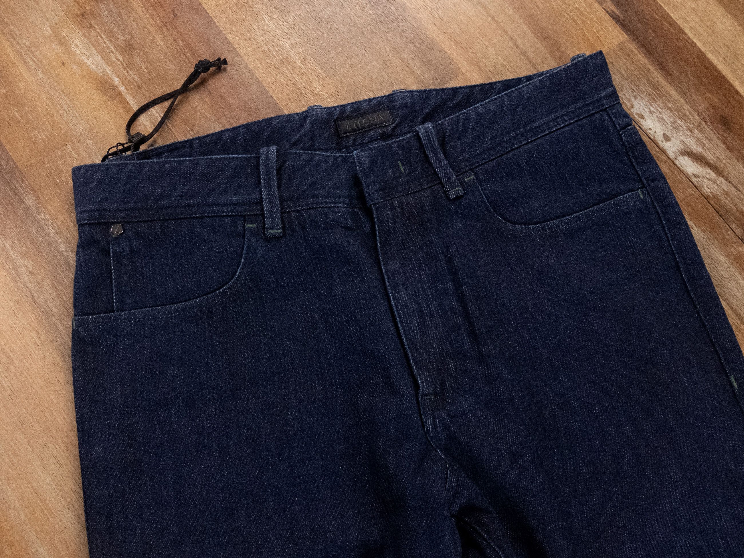 Z Zegna Z ZEGNA straight leg navy blue denim jeans authentic 31 Size US 31 - 2 Thumbnail