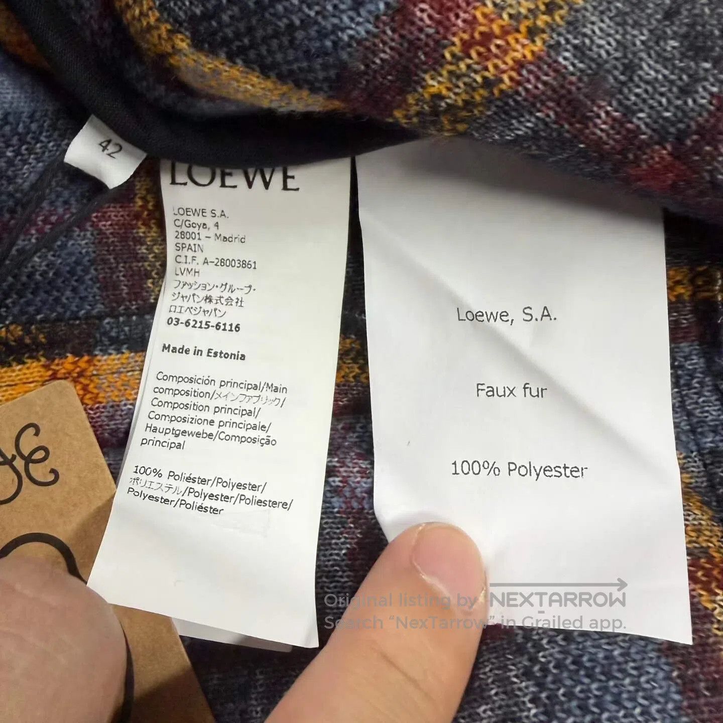 Loewe Loewe Plaid Pocket Fleece Jacket| Size US XS / EU 42 / 0 - 4 Thumbnail