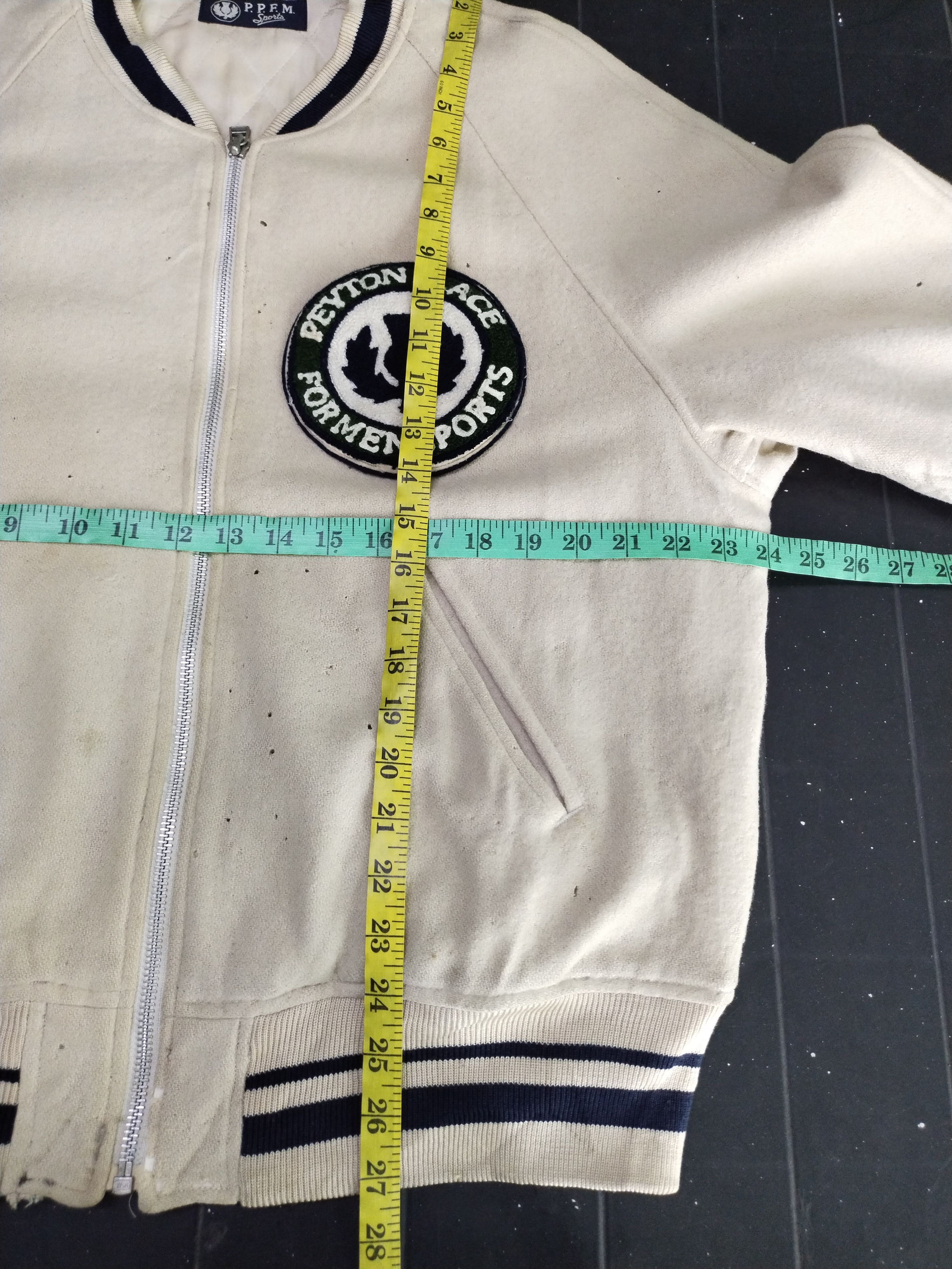 PPFM 80's Vintage PPFM Peyton Palace Sport Wool Bomber Jacket Size US L / EU 52-54 / 3 - 11 Thumbnail
