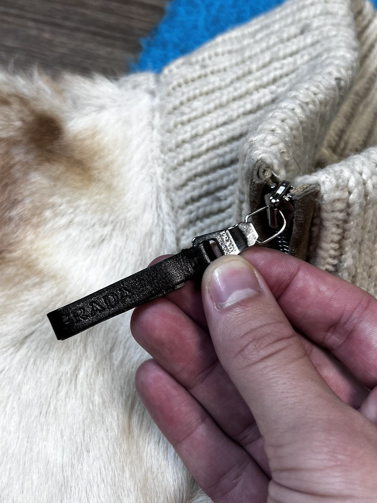 Prada Vintage 2006 Prada Full Zip Knit Goat Fur Sweater Jakcet Size S / US 4 / IT 40 - 11 Thumbnail