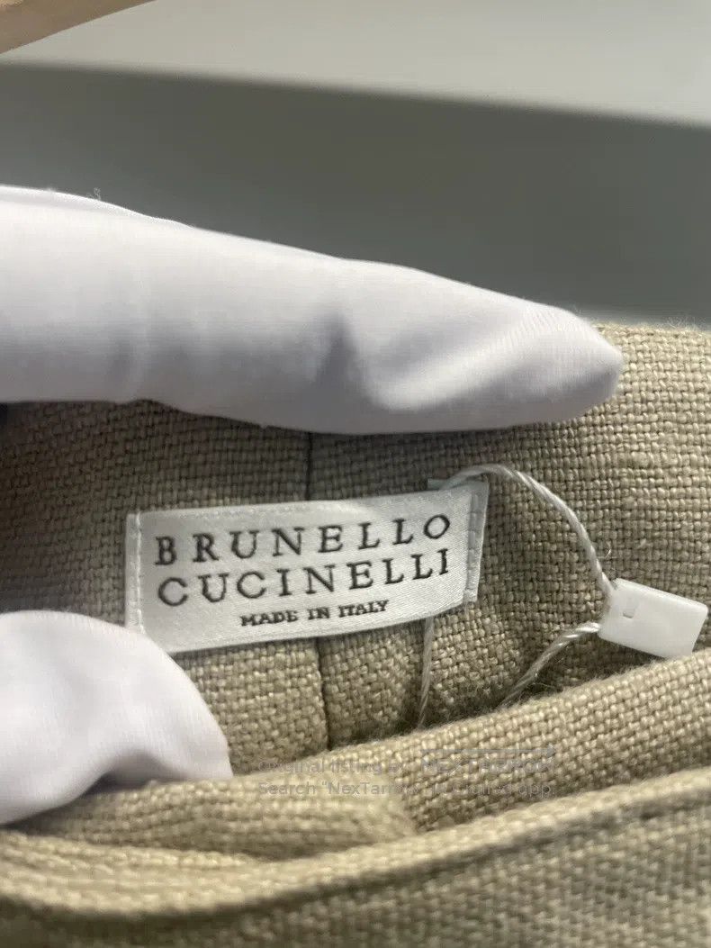 Brunello Cucinelli Brunello Cucinelli Khaki Trousers Size 25" / US 0 / IT 36 - 2 Thumbnail