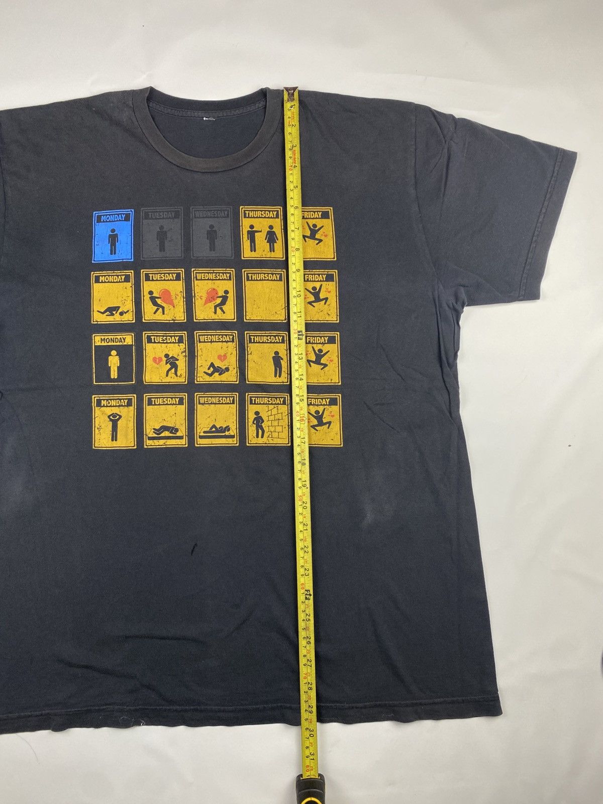 Vintage Vintage Stickman parody tshirt Size US XXL / EU 58 / 5 - 9 Thumbnail