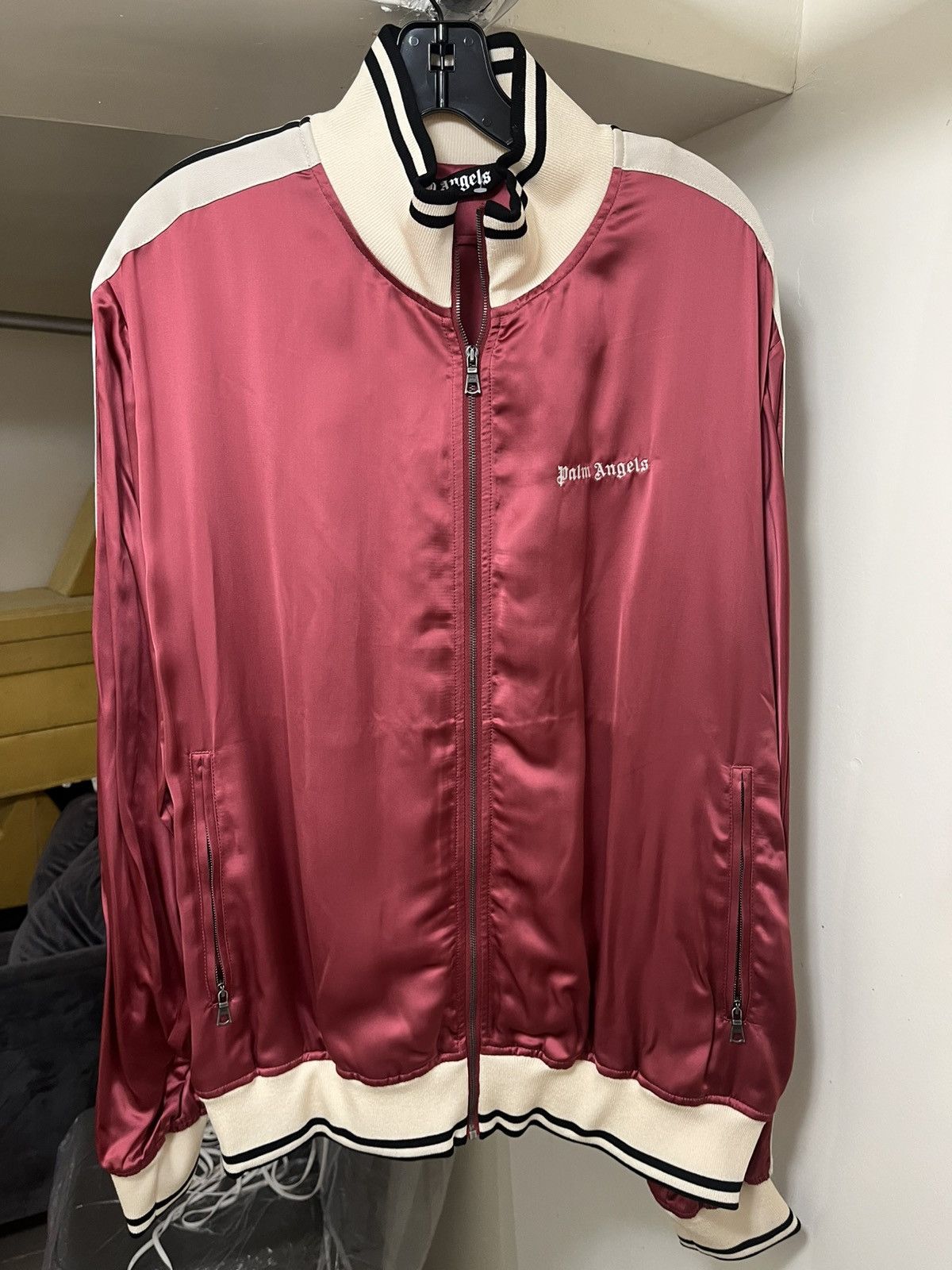 Palm Angels Palm Angels Logo Fluid Track Jacket Sz L Size US L / EU 52-54 / 3 - 1 Thumbnail