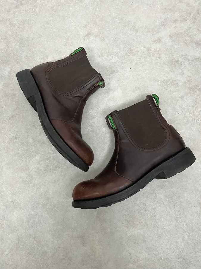 Dirk Bikkembergs 2000s Bikkembergs Daily Brown Leather Boots Size US 11 / EU 44 - 4 Thumbnail