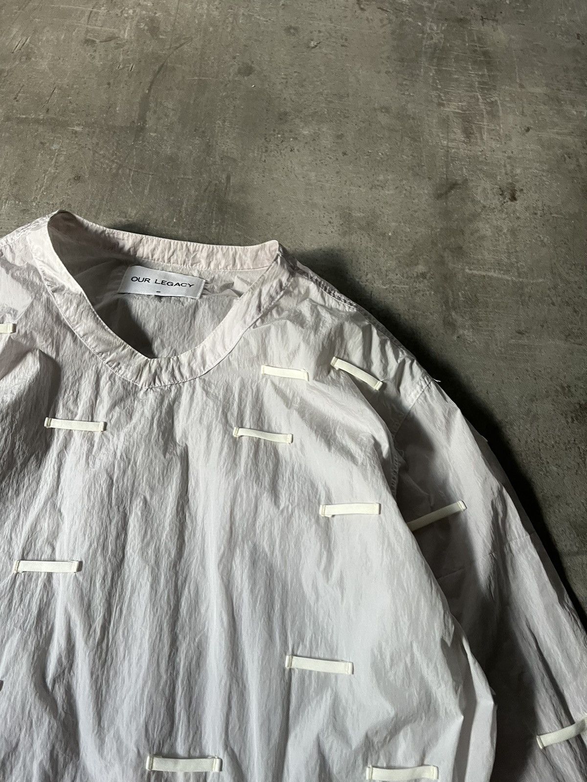 Our Legacy Our legacy nylon sweatshirt rare white Size US M / EU 48-50 / 2 - 5 Thumbnail