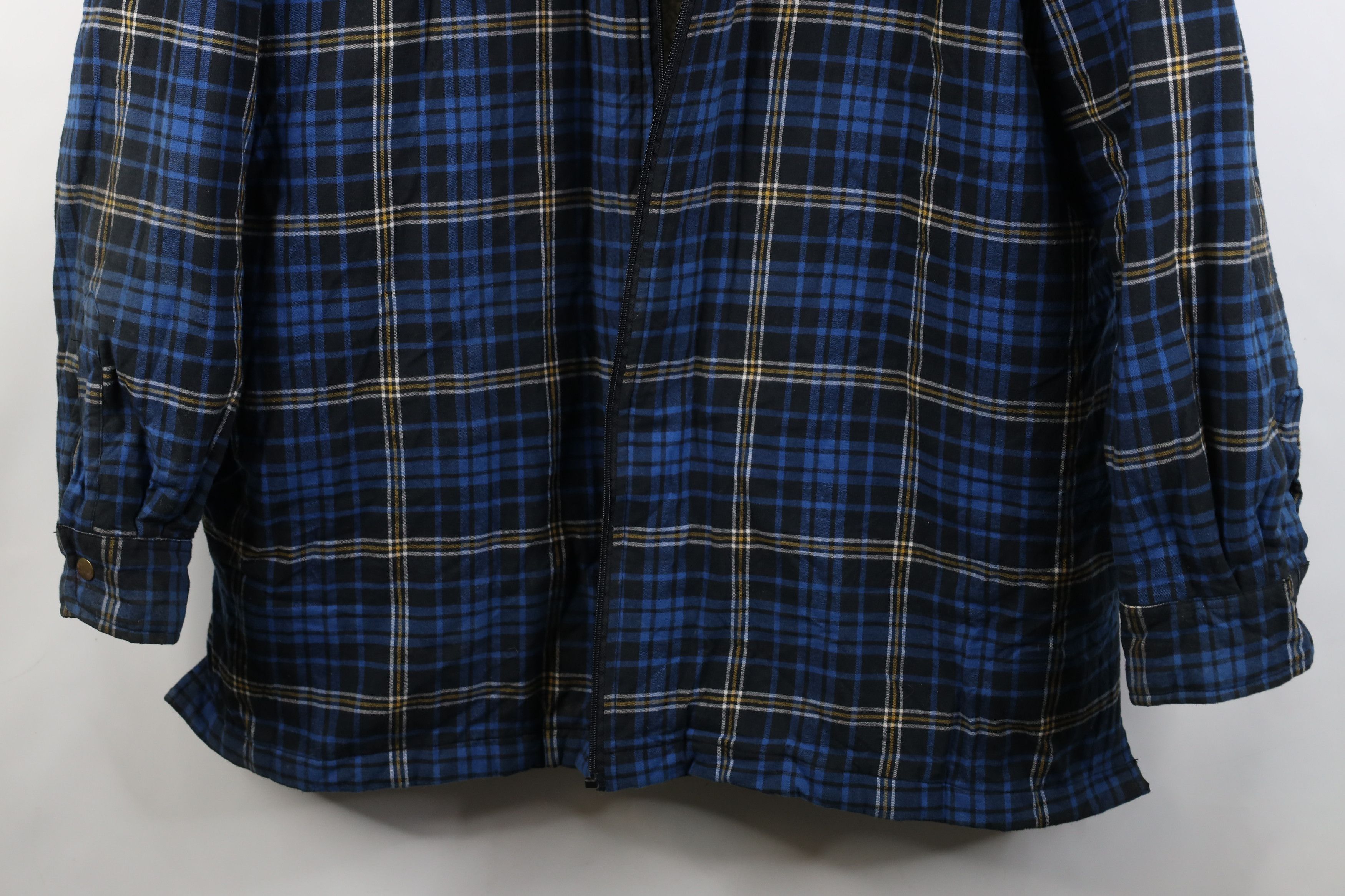 Vintage AS IS Vintage 90s Streetwear Lined Flannel Shirt Jacket Size US XXL / EU 58 / 5 - 3 Thumbnail