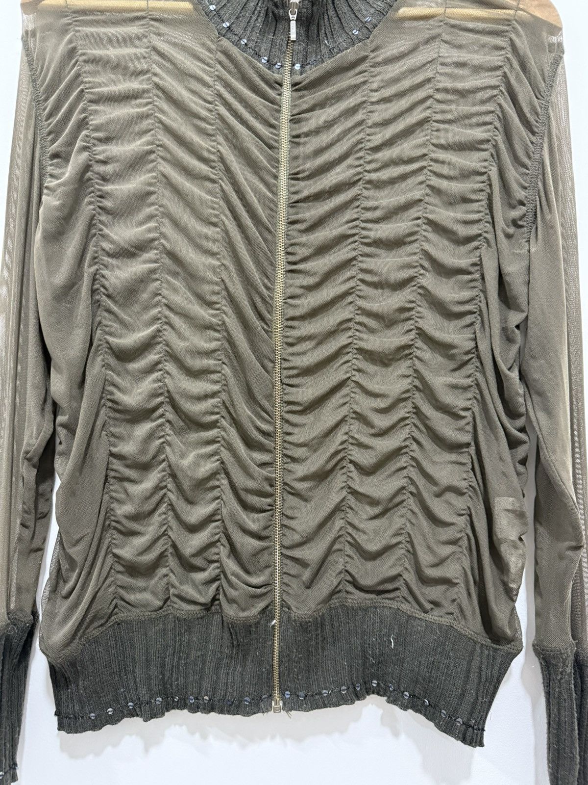 Japanese Brand × Vintage Beir pleats mesh jacket Size S / US 4 / IT 40 - 5 Thumbnail