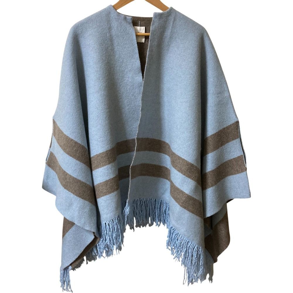 Other Other 45R Shrunken Float Knit Poncho Cotton Shawl DUTY FREE for USA Size ONE SIZE - 1 Thumbnail
