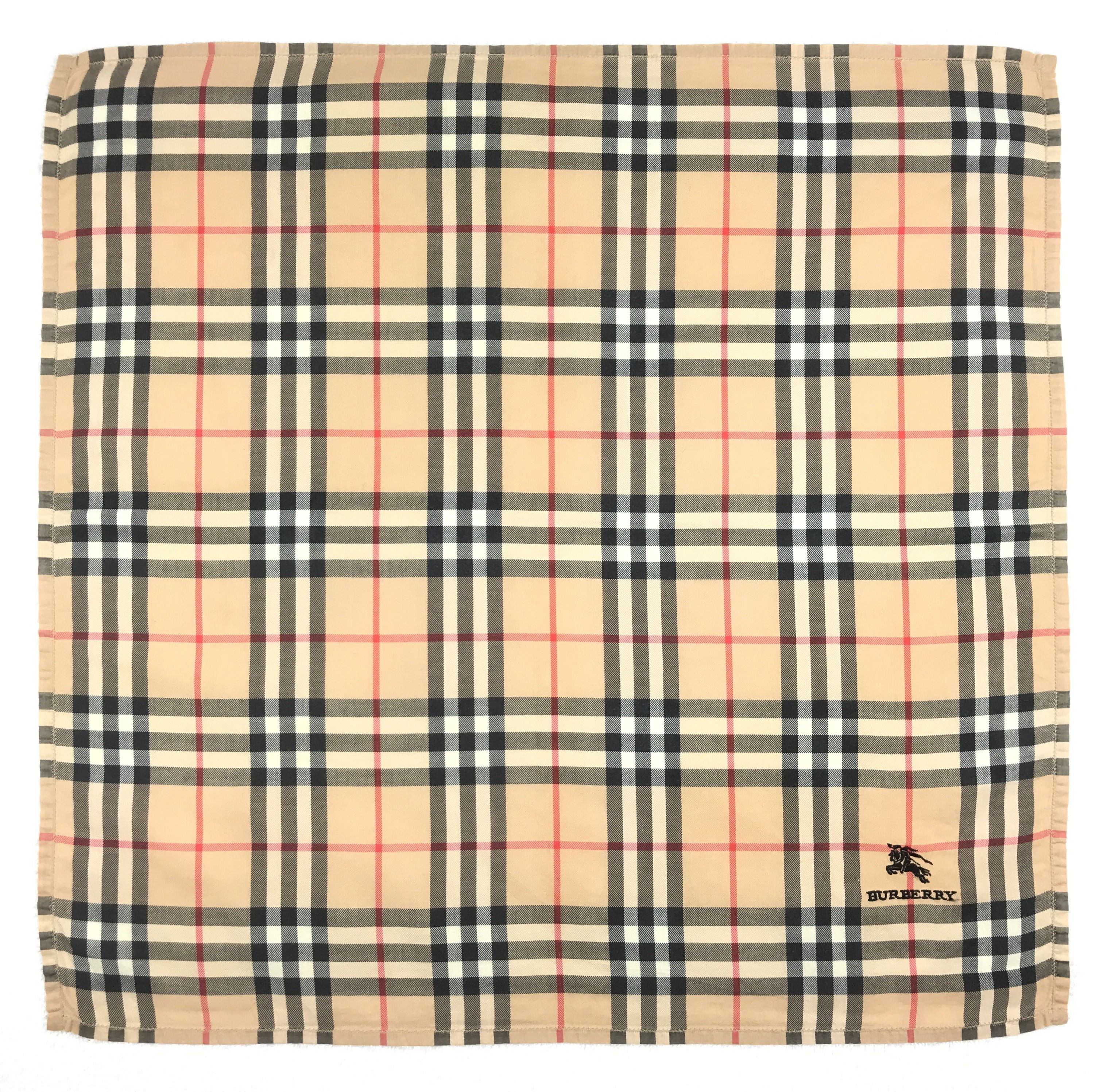 Burberry × Vintage Vintage Burberry Nova Check Bandana Neckerchief Handkerchief Size ONE SIZE - 1 Thumbnail