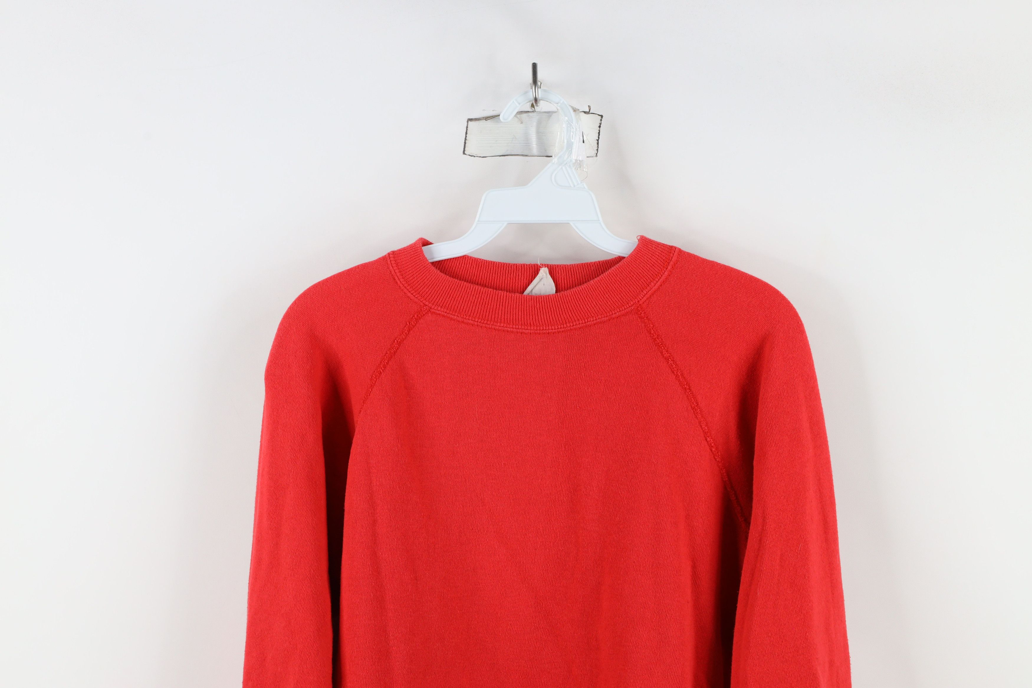 Vintage Vintage 70s Streetwear Gusset Raglan Sweatshirt Red USA Size US L / EU 52-54 / 3 - 2 Thumbnail