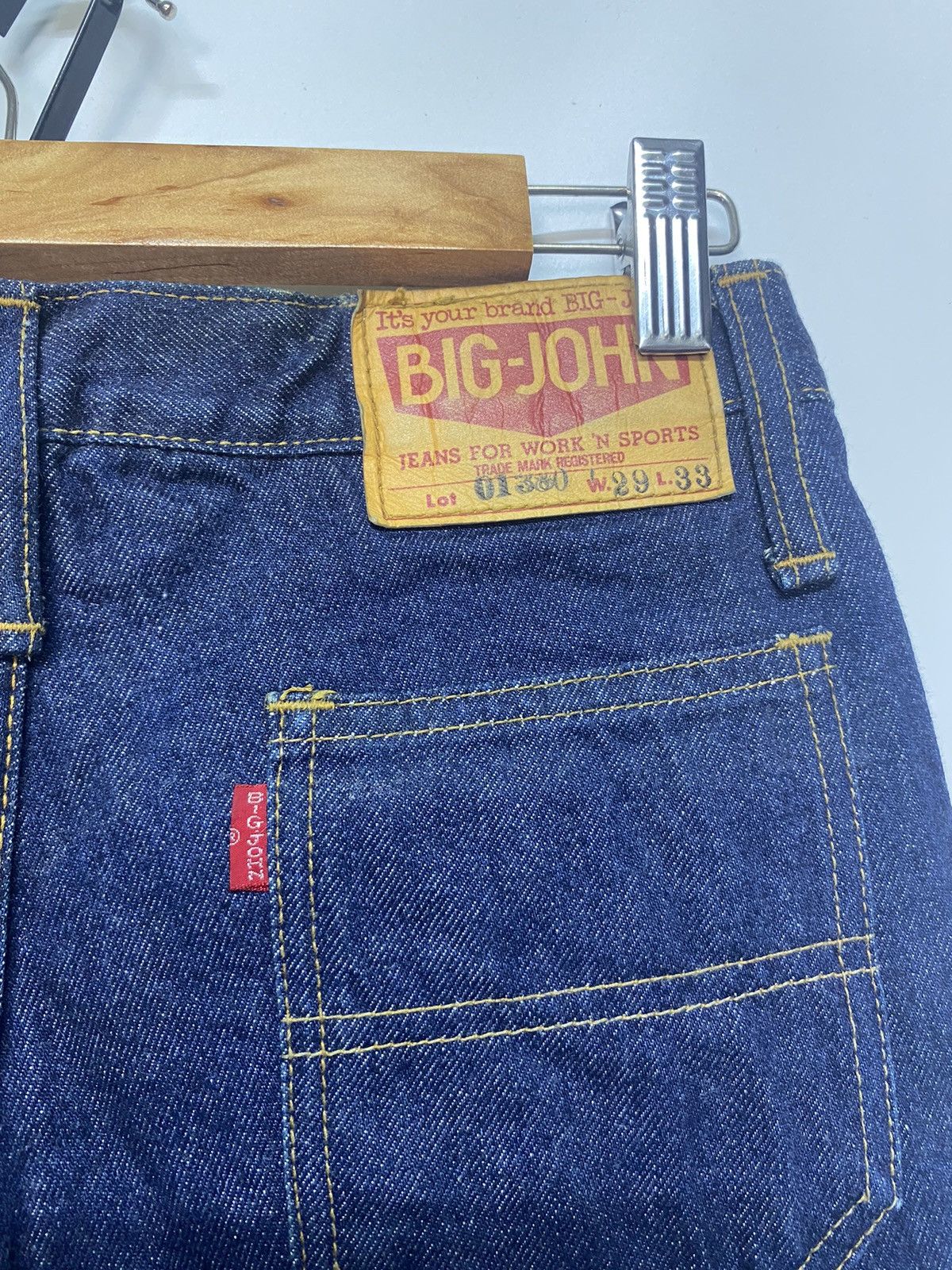 Big John × Japanese Brand Vintage Big John Denim Jeans Button Fly Flare Bootcut Pants Size 28" / US 6 / IT 42 - 10 Thumbnail