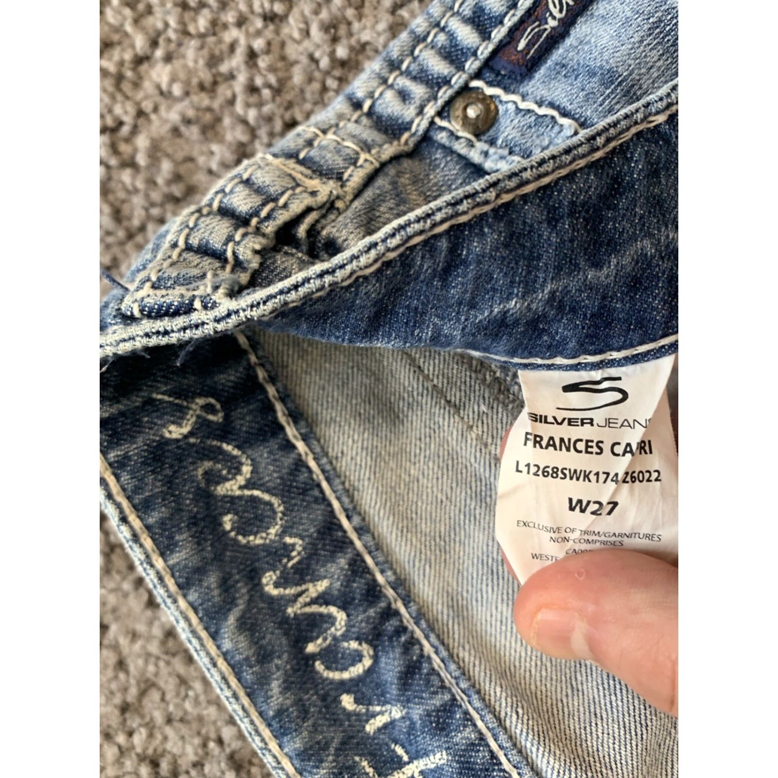 Silver Jeans Co. Silver Jeans Frances Capri Bootcut Jeans Women's 27 Medium Wash Blue Size 27" / US 4 / IT 40 - 6 Thumbnail