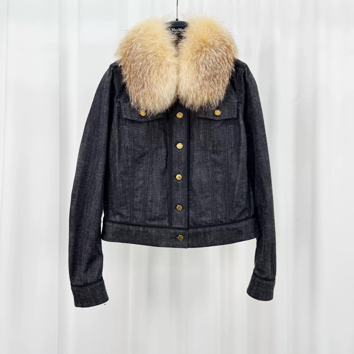 Louis Vuitton Louis Vuitton Detachable Fox Fur Collar Denim Jacket Size S / US 4 / IT 40 - 1 Thumbnail