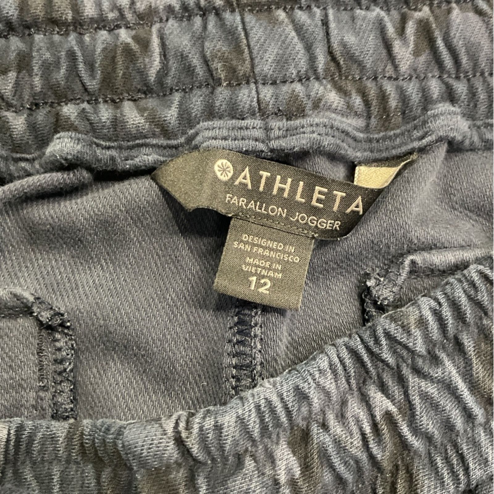 Athleta Athleta Women's Navy Blue Camo Joggers Size 34" / US 12 / IT 48 - 3 Thumbnail
