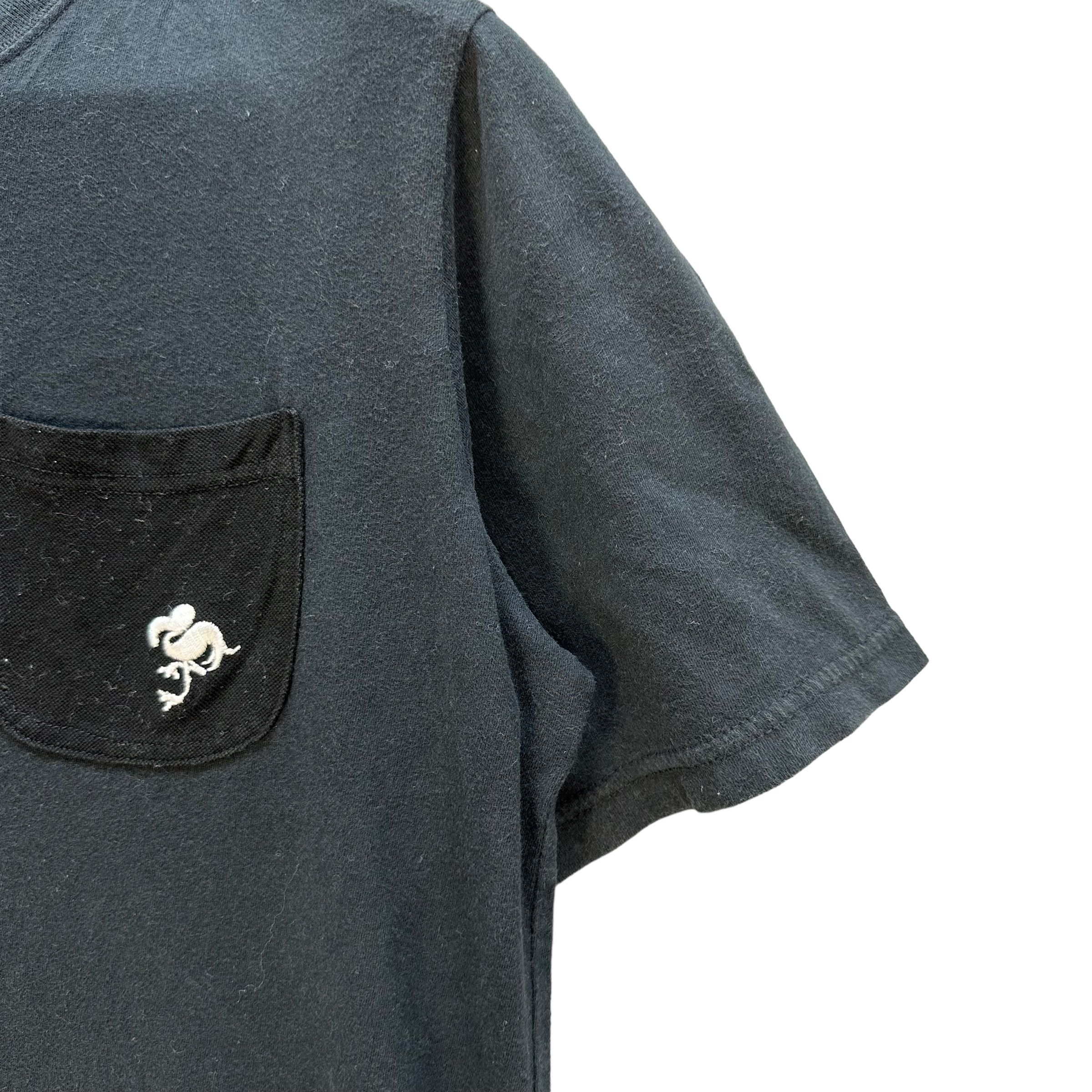 Japanese Brand KISS MARK Single Pocket Flamingo Big Logo Tees #A6-0145 Size US S / EU 44-46 / 1 - 7 Thumbnail