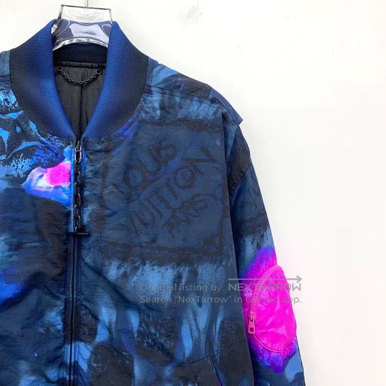 Louis Vuitton Louis Vuitton Long Sleeve Jacket in Dark Blue Monogrammed Size US XL / EU 56 / 4 - 3 Thumbnail