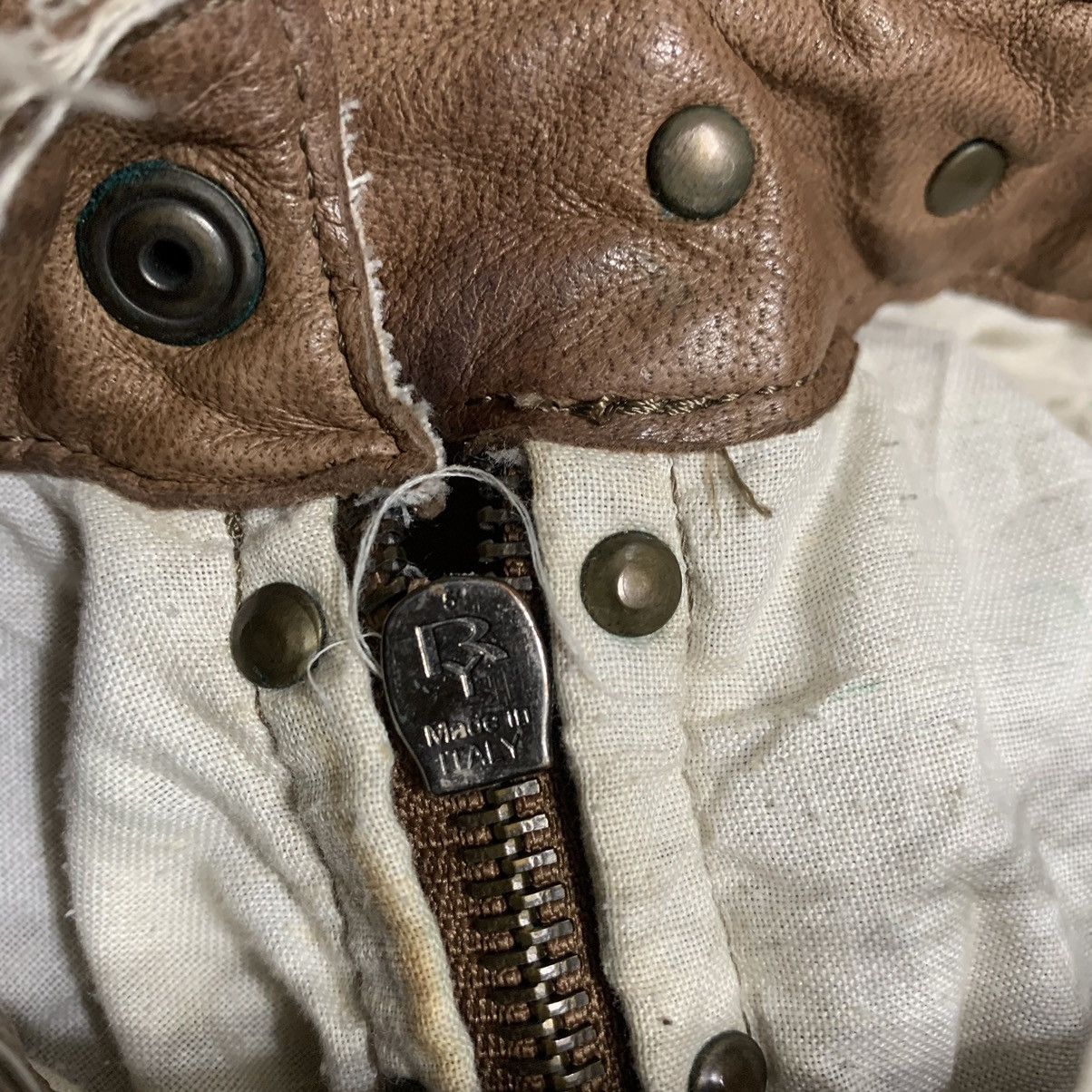 Other Nhard Frayed Leather Jacket Size L / US 10 / IT 46 - 6 Thumbnail