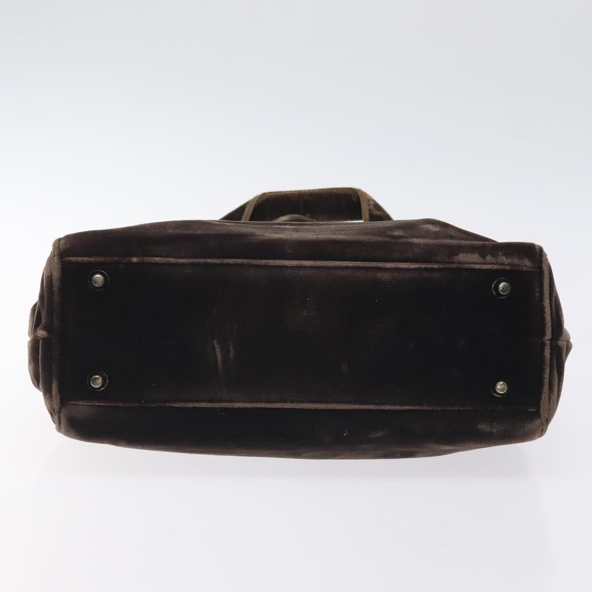 Prada PRADA Hand Bag Velor Brown Size ONE SIZE - 9 Thumbnail