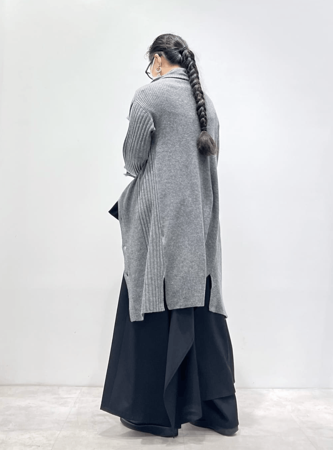 Yohji Yamamoto Yohji Yamamoto Femme - WOOL BACKSIDE WRAP S PANTS Size 40" / US 18 - 13 Thumbnail