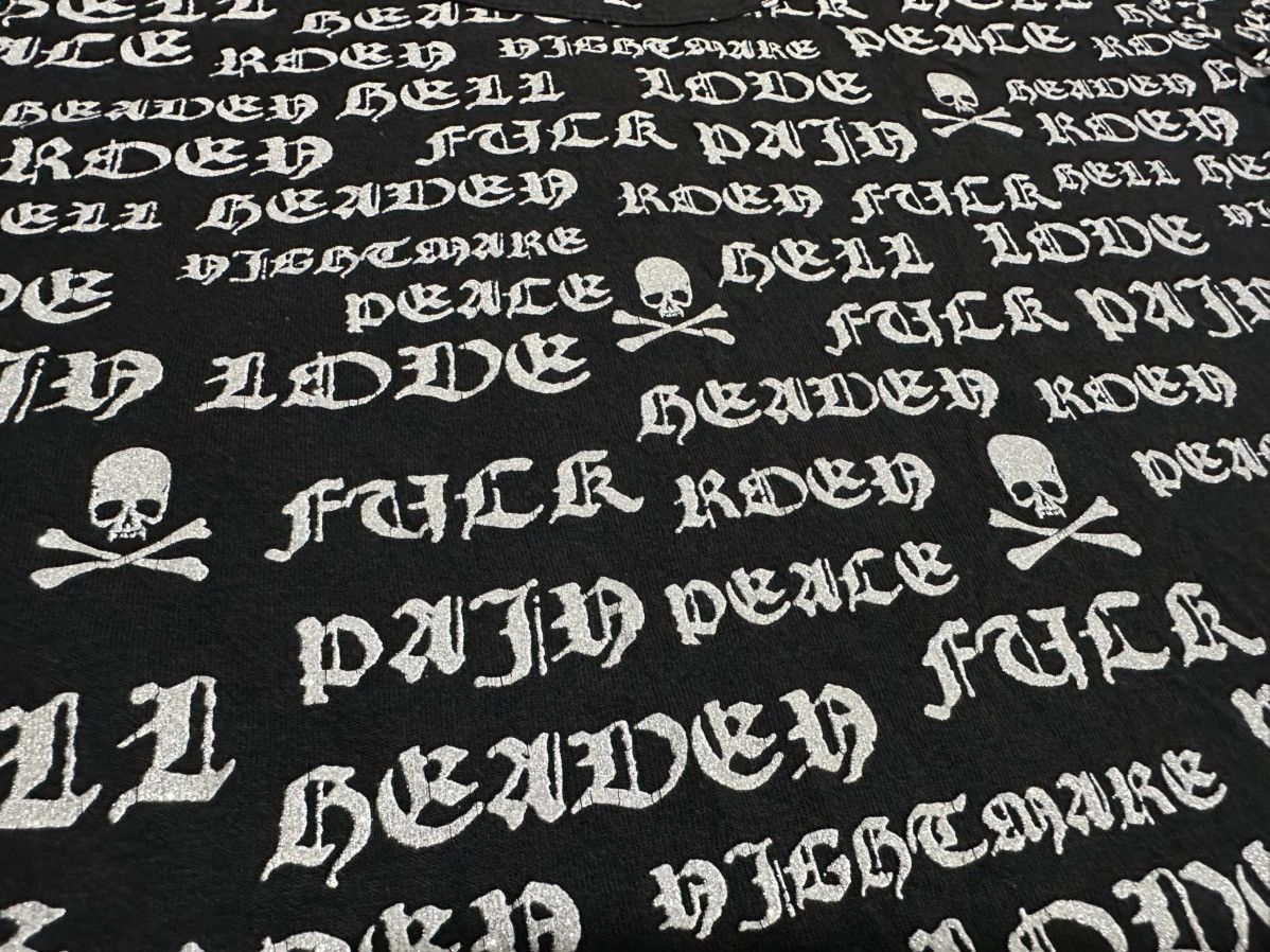 Mastermind Japan × Roen 🔥Y2K Roen Poem Shirt Skull Fuck Pain Love Peace Goth Punk Size US M / EU 48-50 / 2 - 4 Thumbnail