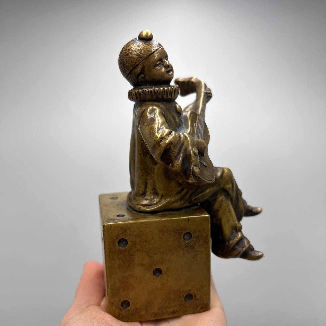 Other Antique Collectible Vienna Bronze Figure Pierrot Guitar Size ONE SIZE - 4 Thumbnail