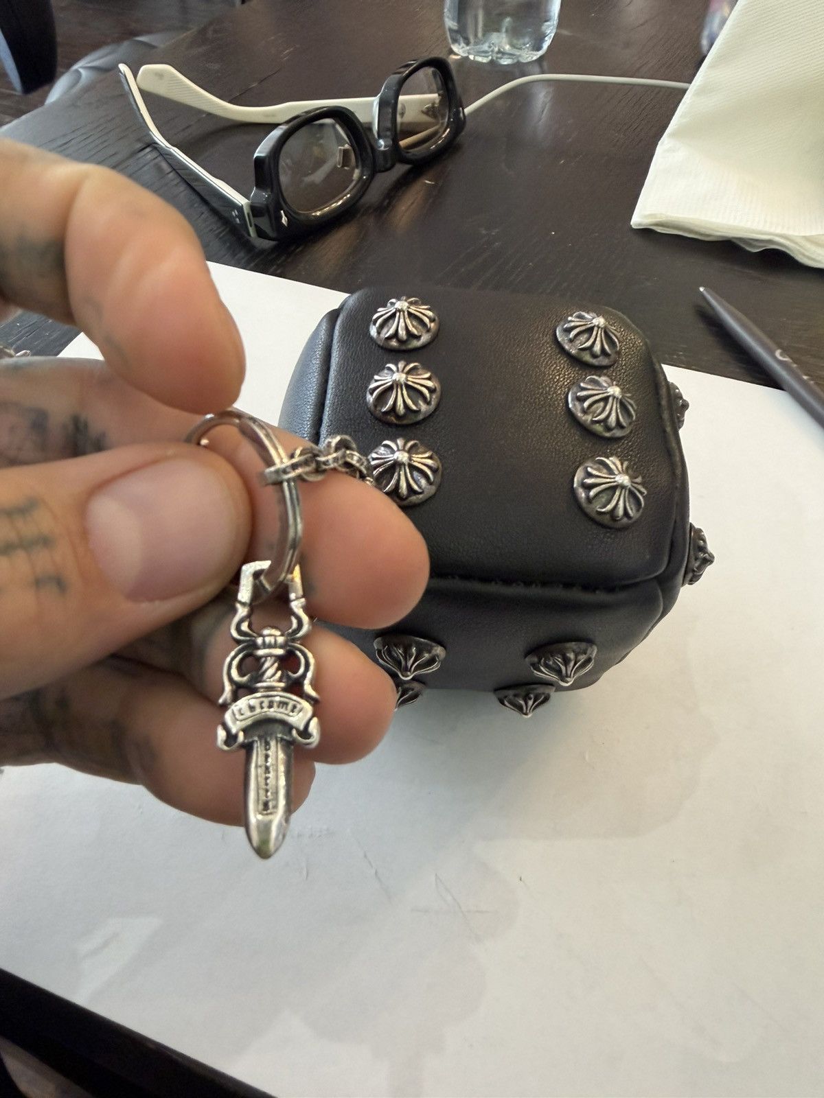 Chrome Hearts Chrome Hearts LEATHER STUD DICE KEY CHAIN new Size ONE SIZE - 2 Thumbnail