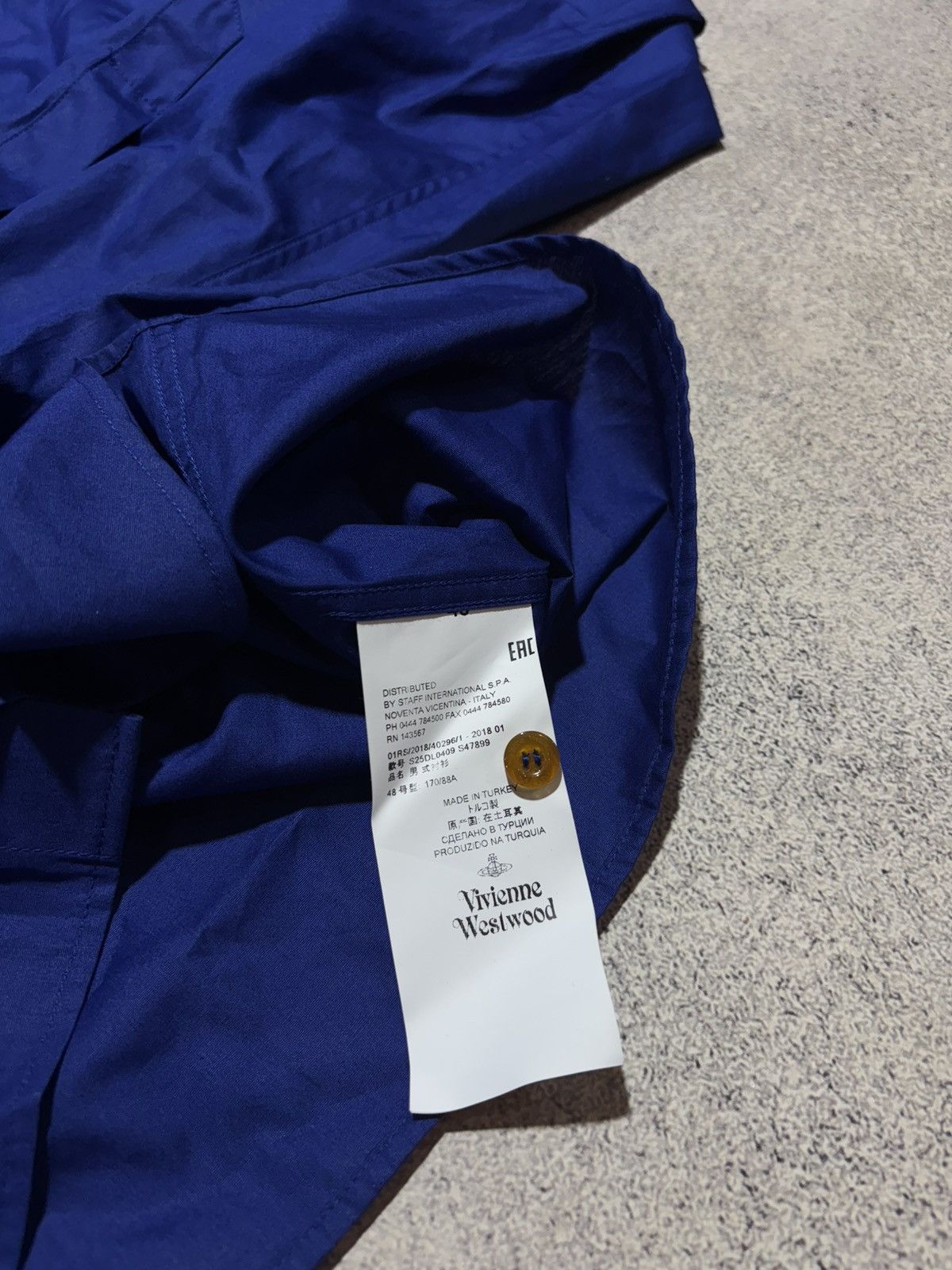 Vivienne Westwood Vivienne Westwood Cotton Button Up Shirt Blue Size US M / EU 48-50 / 2 - 6 Thumbnail