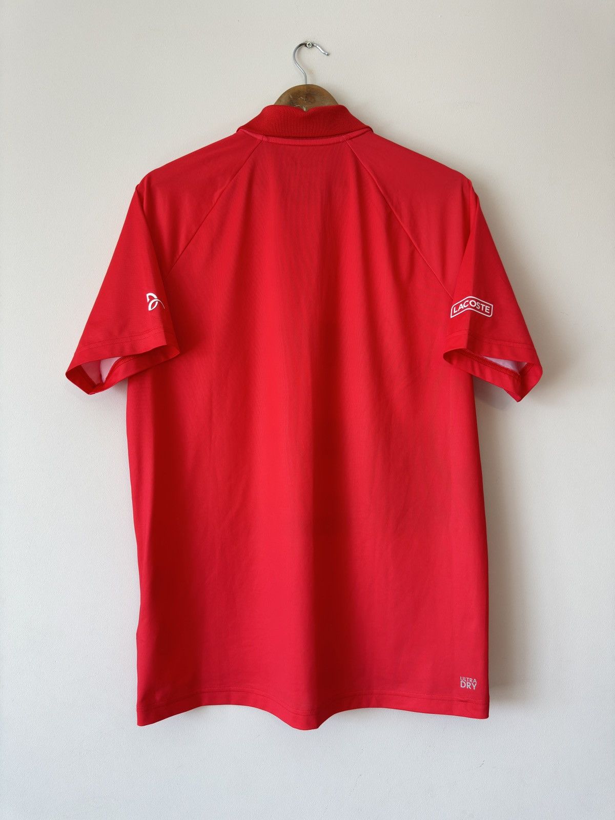 Lacoste Lacoste Sport Novak Djokovic Polo T-shirt Red Jersey Size US M / EU 48-50 / 2 - 2 Thumbnail