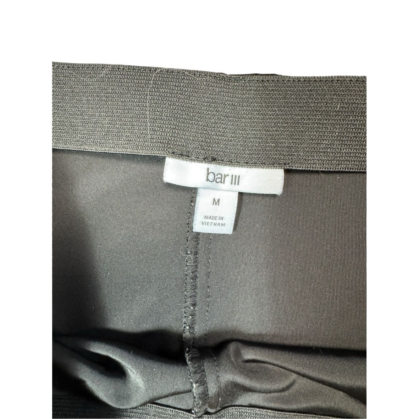 Bar III Bar III Black Velvet High Waist Leggings With Side Stripes Size 32" / US 10 / IT 46 - 4 Thumbnail