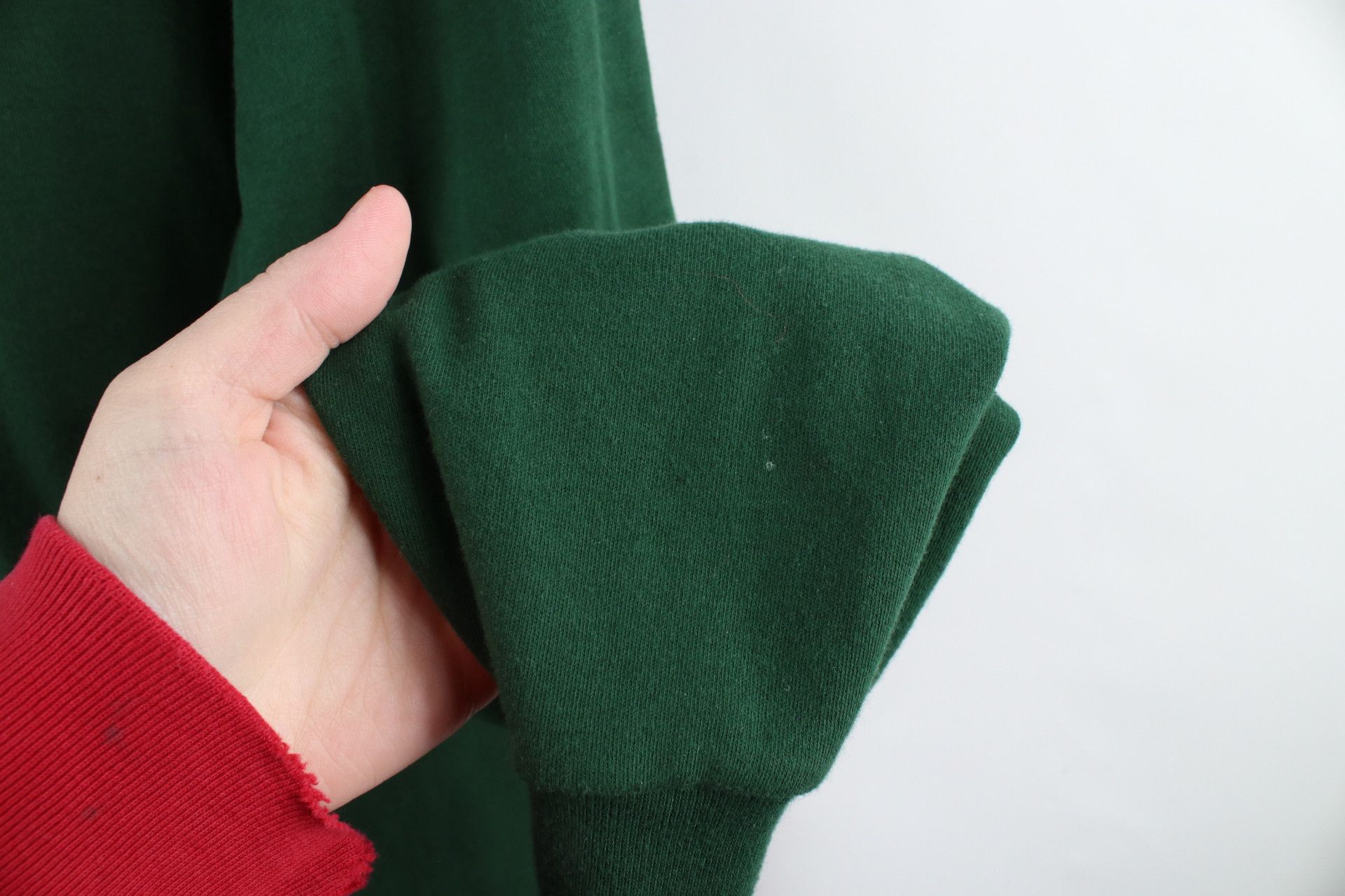 Ralph Lauren × Vintage Vintage 90s Ralph Lauren Long Sleeve Polo Shirt Hunter Green Size US XL / EU 56 / 4 - 7 Thumbnail