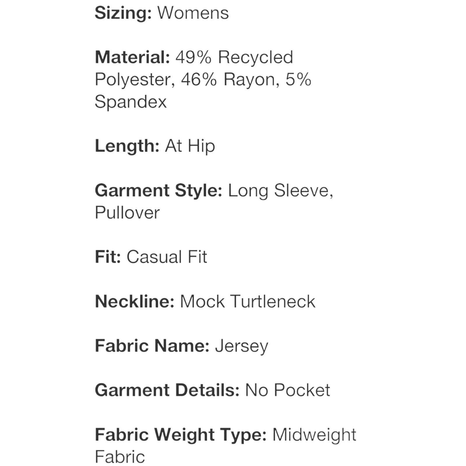 Other Universal Thread - Women's Long Sleeve Mock Turtleneck T-Shi Size XL / US 12-14 / IT 48-50 - 10 Thumbnail