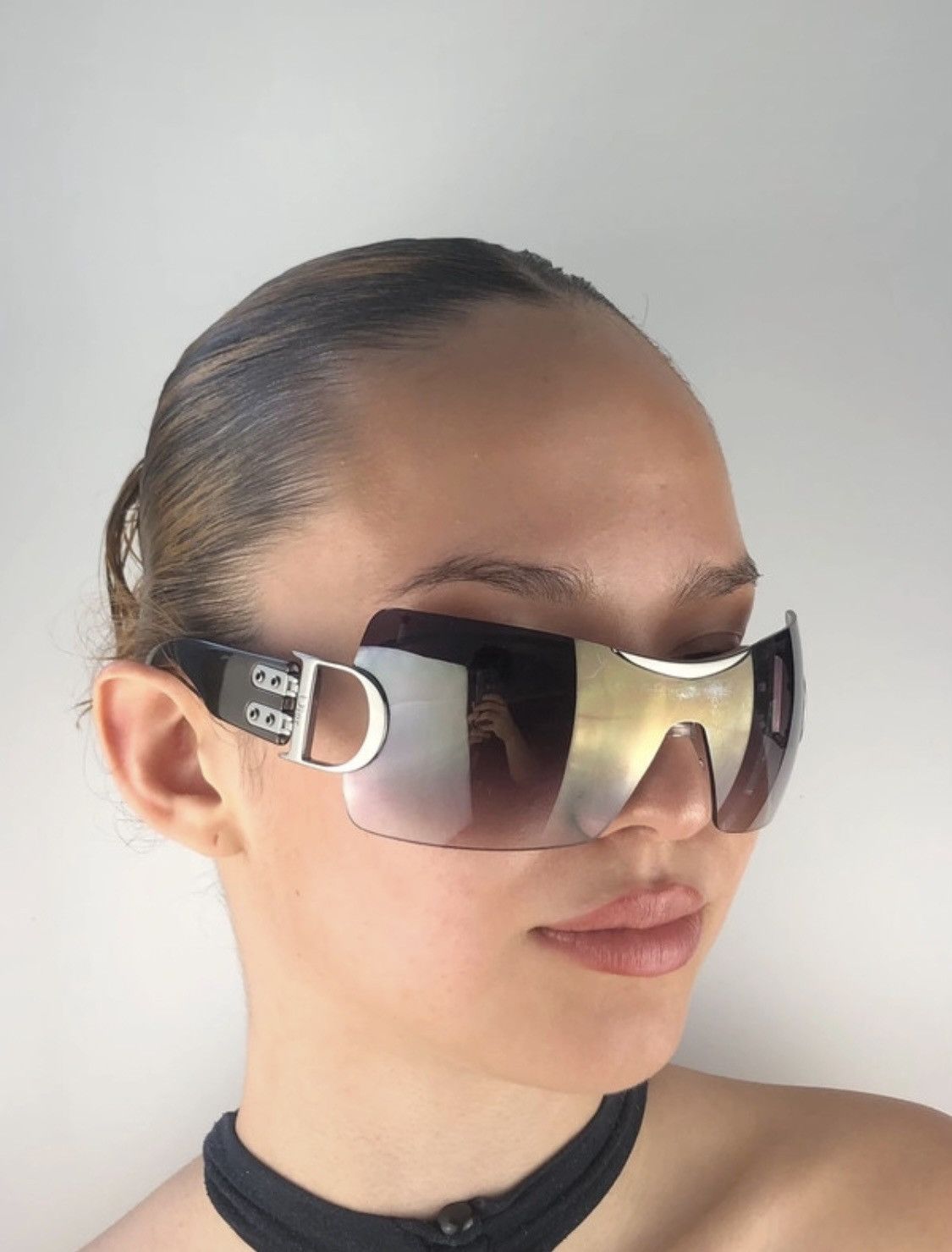 Dior Y2K DIOR AIRSPEED BLACK SUNGLASSES VINTAGE DIOR SUNGLASSES Size ONE SIZE - 7 Thumbnail