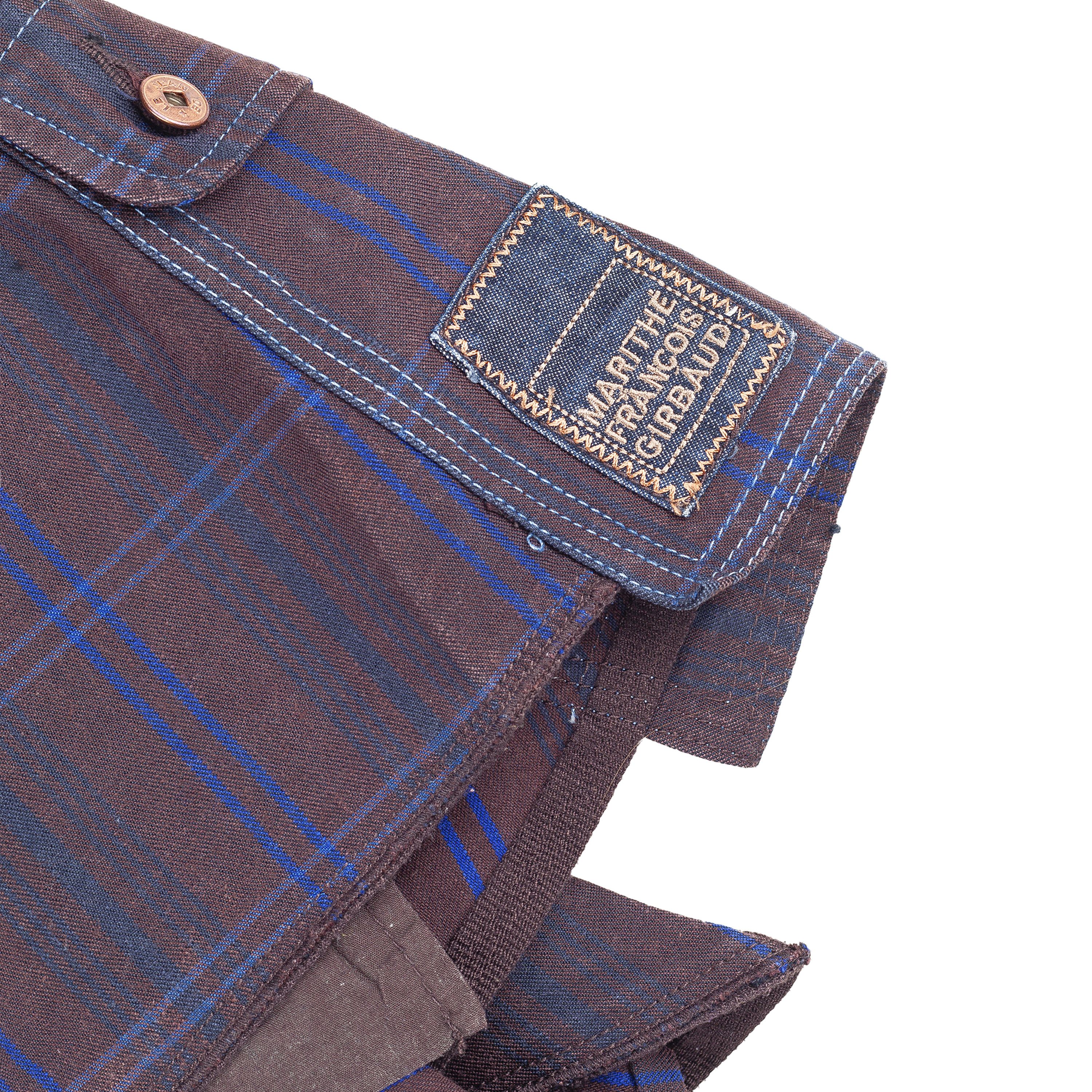 Marithe + Francois Girbaud Marithé François Girbaud Vintage Tartan Skirt (M) Size 28" / US 6 / IT 42 - 3 Thumbnail