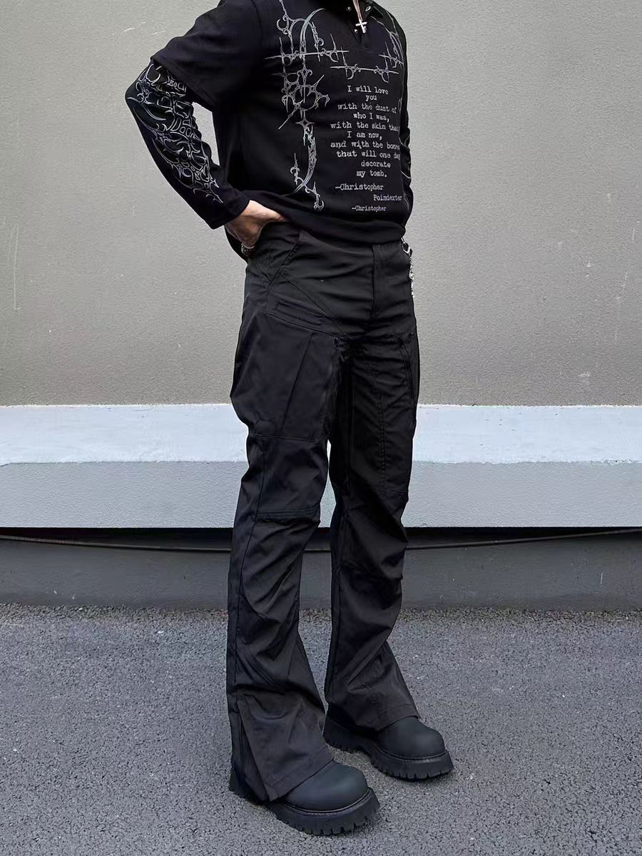 Jean Casual loose-fitting black pants Size US 34 / EU 50 - 2 Thumbnail