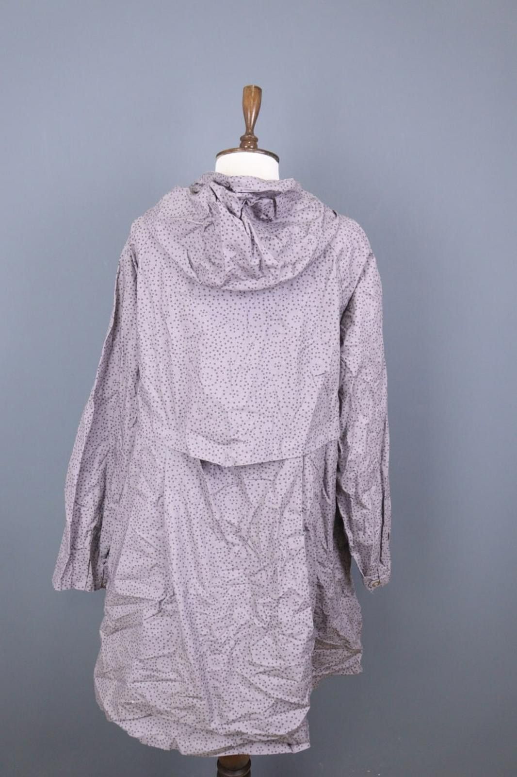 Designer Gudrun Sjoden Gray Dotted Lagenlook Lightweight Coat Size XL Size XL / US 12-14 / IT 48-50 - 9 Thumbnail