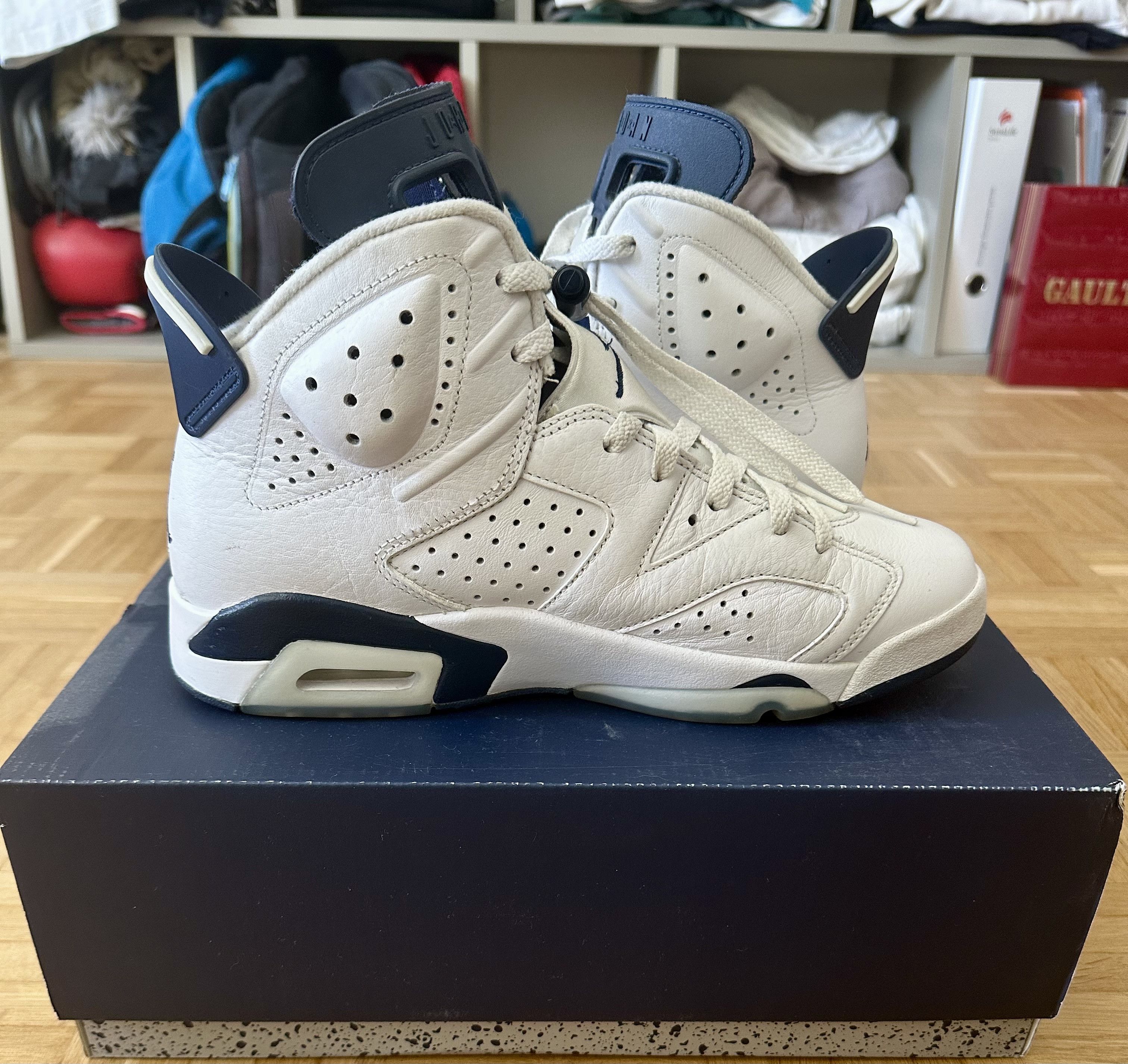 Jordan Brand Air jordan 6 retro white/midnight navy Size US 9 / EU 42 - 5 Thumbnail