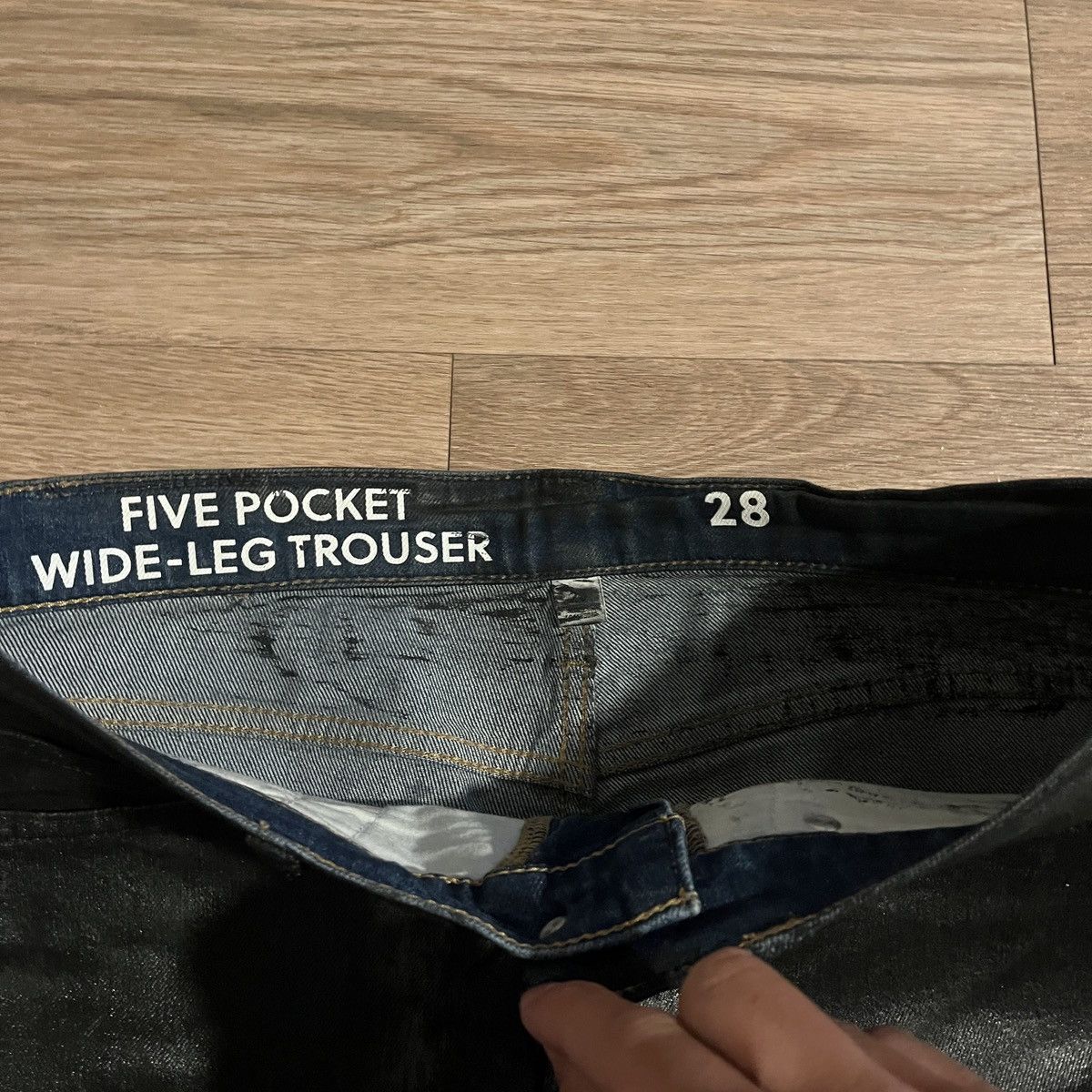 J.Crew Custom Waxed/Painted Baggy Flares Size US 34 / EU 50 - 3 Thumbnail